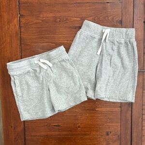 Hanna Andersson Primary Grey Terry Athletic Shorts Sz 4